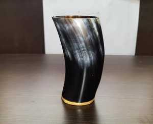 Verre à shot en agate naturelle de qualité export, design antique, fait main, pour bar, idéal comme coupe à boire en corne d'Agate. - Product Image 3