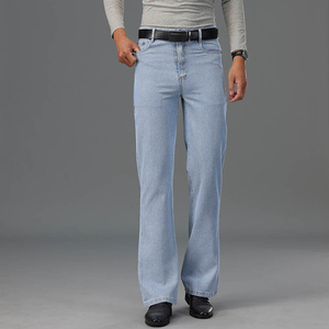 Jeans slim personnalisés en gros pour homme – Denim bleu de haute qualité, populaire, délavé - Product Image 2