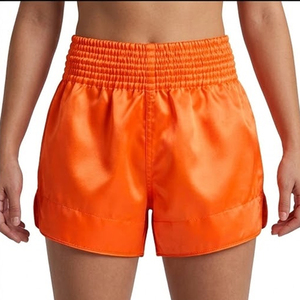 Shorts de Boxeo Muay Thai de Seda Morada para Mujer, Elásticos, Cintura Ajustable, Satén, para Entrenamiento, OEM, Alta Calidad - Product Image 3