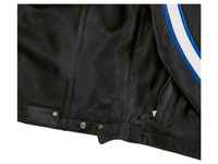 Blouson de moto classique en cuir de vachette BM Newly RacePro S1000 RR pour piste/cyclisme, style Cafe Racer, avec bosse, pour homme, certifié CE