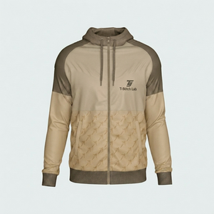 Chaqueta Cortavientos Unisex Ligera, Transpirable, Ecológica, de Lona Impermeable, con Capucha y Cuello Alto, Cierre de Cremallera, Estilo Urbano - Product Image 6