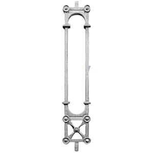 Rampe d'escalier de balcon moderne et robuste en fonte et aluminium, sans cadre, garantie 5 ans, avec main courante facile à installer - Product Image 1