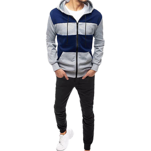 Sweat à capuche zippé pour homme de haute qualité, manches longues, 100% coton molletonné, impression numérique, séchage rapide, respirant, anti-boulochage, pour l'automne - Product Image 1