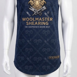 Sheep Shearing Cotton <b>Vest</b> Oem Odm <b>Long</b> Tail Style Custom Design Comfortable Workwear Manufacturer - Product Image 3