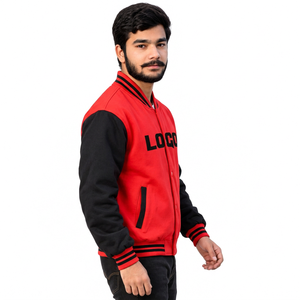 Veste de baseball varsity avec logo personnalisé et patchs sur mesure, coupe ample, patchs de graduation pour les détaillants américains - Product Image 5