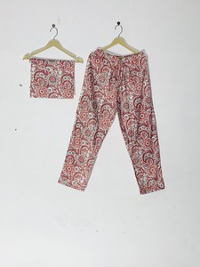 <b>Women's</b> Sustainable Cotton Night Suit - Ethnic Paisley Print - Global Wholesale Export Quality - Product Image 3