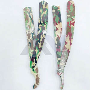 Rasoirs à lame droite professionnels les plus vendus, rasoir de barbier de qualité supérieure, couteau à raser à lame unique, impression personnalisée - Product Image 4