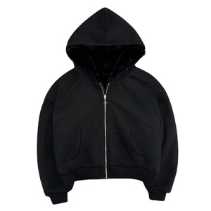 Sweat à capuche oversize réversible double face en polaire d'hiver anti-rétrécissement, imprimé léopard, 100 % coton, design uni personnalisé pour - Product Image 2