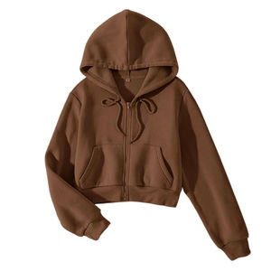 Sudadera con capucha para mujer, esencial para el día a día, adecuada para un estilo de vida informal y uso diario, con cremallera. - Product Image 6