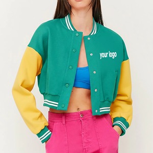 Best Manufactures and Supplier Custom Made Ladies <b>Varsity</b> <b>Jacket</b> 2026 Latest Style Women's Solid Color Cotton Waterproof Winter - Product Image 4