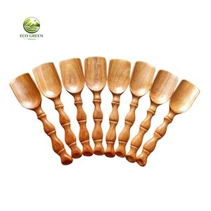 Juego de espátulas de madera de acacia premium de 3 piezas, utensilios de cocina resistentes al calor, espátula ranurada, utensilios de cocina antiadherentes, logotipo personalizado - Product Image 3