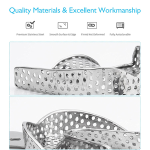 Juego de Bandejas para Impresiones Dentales, Equipo Dental Profesional para Aplicaciones Clínicas - Product Image 4