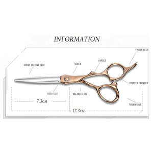 Professional Stainless Steel Barber Scissors Unique New Design Renewable <b>Hair</b> <b>Cutting</b> Scissors <b>Comb</b> Sharp Blade Tip Beauty Tool - Product Image 2