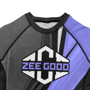 Custom Brand Logo Short Sleeve Men's Rash Guard Women's <b>Surfing</b> Sun Protection Shirt Design Your Own - Product Image 3