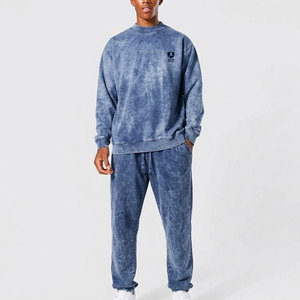 Conjunto Deportivo para Hombre con Efecto Desgastado, Sudadera y Pantalones de Corte Moderno, Tela Suave para Uso Casual, Gimnasio, Entrenamiento y Comodidad Diaria - Product Image 1