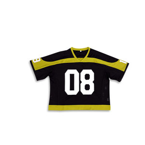 Camiseta de fútbol personalizada 2026 de corte holgado estilo urbano, camiseta de fútbol de malla – Camiseta holgada con cuello en V totalmente estampada - Product Image 3