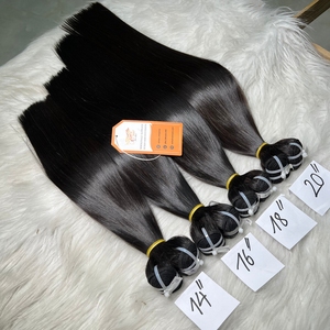 Extensions de cheveux Remy lisses et soyeux, couleur naturelle, cheveux humains, longueur personnalisée de 8 à 32 pouces - Product Image 4