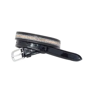 Ceintures Bling en cuir véritable pour l'équitation Compagnon parfait pour le cavalier et la bride de cheval. - Product Image 3
