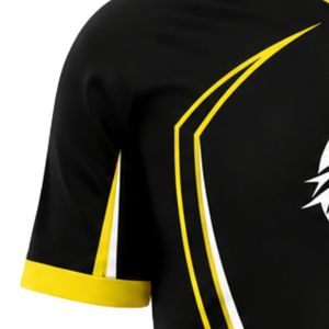 เสื้อฟุตบอลสีดำและสีเหลือง แขนสั้น ชุดฟุตบอลพร้อมผ้าระบายอากาศคุณภาพพรีเมียมสำหรับทีมกีฬา - Product Image 6