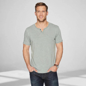 Men's Light Gray Solid Twill Knitted <b>Short</b> <b>Sleeve</b> <b>Button</b> <b>up</b> Collar Casual Shirt Breathable Summer Wear Polyester/Cotton - Product Image 1
