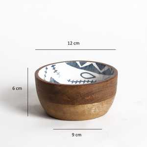 Tazón para Servir de Madera Natural Clásica con Acabado Pulido, Vajilla Minimalista para Servir Comida a Diario y Cenas en Casa - Product Image 1