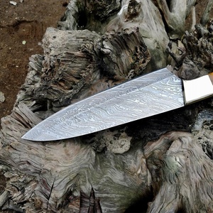 Custom Damascus Chef <b>Knife</b> Professional Kitchen <b>Knife</b> Forged Steel Blade Wooden Handle Ambidextrous High-Polish Finish - Product Image 4
