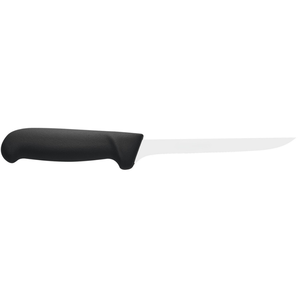 Couteaux à désosser de précision avec manche noir antidérapant et lame étroite en acier inoxydable pour la découpe de viande, la préparation de volailles et la préparation de la viande. - Product Image 1