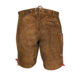 Shorts en cuir Lederhosen durables pour hommes, solides, décontractés, à boutons, écologiques pour une utilisation durable - Product Image 6