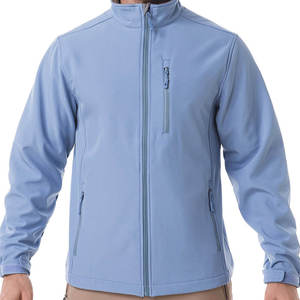 Veste de travail softshell personnalisée, uniforme de sécurité réfléchissant, col montant, logo sur le devant, imperméable, coupe-vent, respirante - Product Image 1