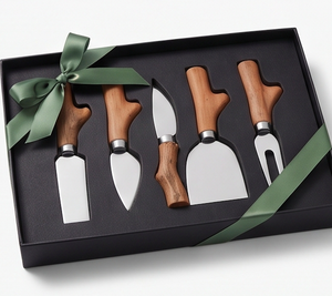 Cheese Spreader Cutter In Stainless Steel With Stylish Wooden Handle Perfect <b>For</b> Elegant Dining Weddings And Party Tableware - Product Image 4