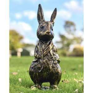 Escultura de Conejo de Bronce Hecha a Mano, Decoración de Pascua, Artículos de Jardín - Product Image 4