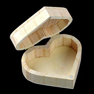 Retro Heart Shaped Wooden <b>Makeup</b> <b>Storage</b> <b>Box</b> with Magnetic Buckle Love <b>Box</b> Desktop Organizer for Daily Cosmetics Accessories - Product Image 5