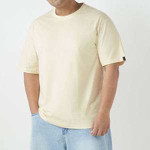 T-shirt Homme Grande Taille Lourd 100% Coton Col Rond Coupe Oversize Style Urbain Respirant Séchage Rapide avec Motif - Product Image 6