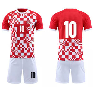 Custom <b>Red</b> White Soccer Jersey Set | OEM Sublimation Football Uniform | Dry Fit Team Wear | Custom Soccer Kit Manufacturer - Product Image 1