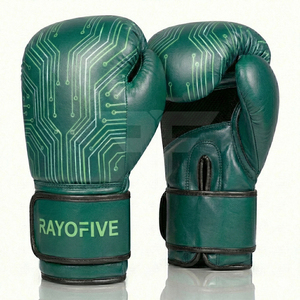 Gants de boxe personnalisés en tissu avec logo pour arts martiaux - Fermeture auto-agrippante anti-humidité, taille/couleur personnalisable, haute qualité 5-7 - Product Image 2