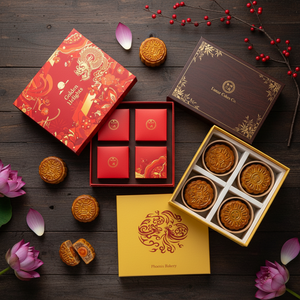 Custom Printing Personalized <b>Box</b> Mid Autumn Festival Mooncake Luxury Gift Packaging <b>Box</b> with Embossed Art Paper - Product Image 2