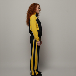Wholesale 100% nylon women's tracksuit custom screen printed logo 2 tone streetwear comfortable breathable ladies 2 piece <b>set</b> - Product Image 6