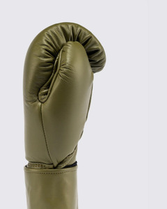 Guantes de Boxeo Fly de Piel Auténtica Verde Oliva, Último Modelo, Precio Económico, Guantes de Entrenamiento y Sparring para Unisex CP-BG-86 - Product Image 4