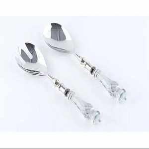 Cuillère à thé en acier inoxydable au design personnalisé avec finition dorée pour la maison, la cuisine et les cadeaux d'affaires – Ensemble d'ustensiles de table - Product Image 2