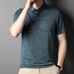 Polo de manga corta para hombre, corte ajustado, con logotipo personalizado – Diseño moderno para atuendos de negocios y casuales - Product Image 4