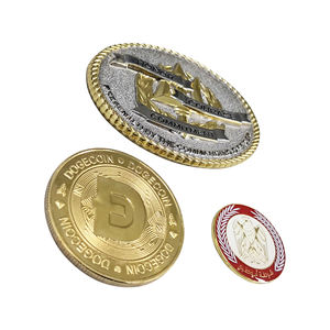 Moneda Conmemorativa de Metal Pintada a Medida CALA con Serigrafía, Forma Irregular, Origen TW - Product Image 6