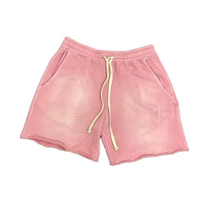 Pantalones Cortos Lisos para Hombre, Personalizables, con Efecto Desgastado por el Sol, Fabricación de Ropa, Color Sólido, Logotipo Personalizado, Precio Económico - Product Image 4