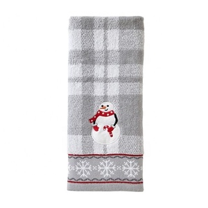 Venta al por mayor de paños de cocina superabsorbentes clásicos de limpieza con logotipo personalizado bordado de flores con parche sencillo de color pastel - Product Image 3