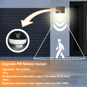 Inowel Lampada da Parete Moderna a LED per Esterni, Lanterna in Alluminio 17341, Applique da Parete per Portico e Porta d'Ingresso - Product Image 4