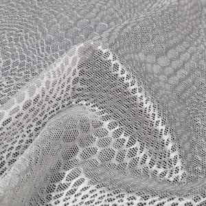 Tissu en dentelle extensible à maille géométrique 23 cm, léger, en nylon et élasthanne, tricoté chaîne, couleur personnalisable pour bande de soutien-gorge, lingerie et sous-vêtements - Product Image 2