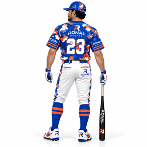 Uniforme de Béisbol RONAL SPORTS para Hombre, Manga Corta, Estampado de Camuflaje, Absorbe la Humedad, Corte Regular, Ropa para Todas las Temporadas - Product Image 4