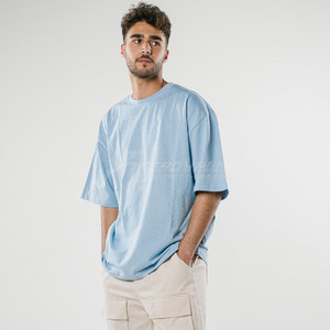 Haute qualité 100% coton pierre lavé à l'acide T-Shirt surdimensionné hommes personnalisé blanc pierre Vintage T-shirt T-shirt poids lourd - Product Image 6