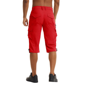 Shorts cargo pour homme, style personnalisé, nouvelle collection, longueur sous le genou, rivets métalliques, boutons, légers, pour la randonnée, la course à pied, les activités de plein air et les voyages - Product Image 2