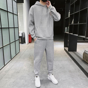 Best Durable High Quality Winter Hooded Solid Men Tracksuit Breathable Anti Wrinkle 100% Cotton Custom Design Printed 2 in 1 - Product Image 4