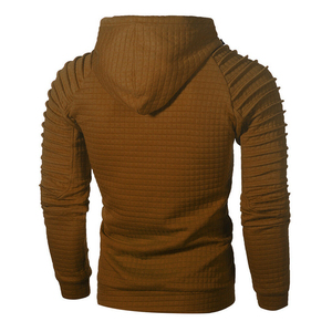 Sweat-shirt à capuche uni pour homme, doublé, pour la gym, vente en gros, vêtements de sport, pull à personnaliser avec poche, collection printemps - Product Image 6